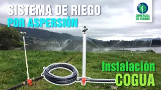 Sistema de Riego por Aspersion | Linea de Riego móvil 160 metros | Aspersores | Instalación Cogua 🇨🇴