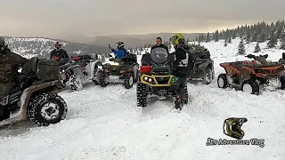 Fun in the Snow ❄️ ATV Winter Ride 😱