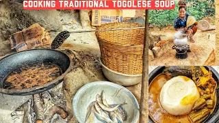 A Typical day in my life as a Cameroonian cooking authentic traditional Togolese palmnut soup .