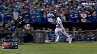 WS2014 Gm7: Infante ties game with sac fly to center