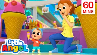 Trip To The Mall | Learn Safety in Public with Little Angel | Moonbug Kids - Fun Stories and Colors