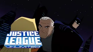 Batman and Bruce Wayne from Batman Beyond fight together | Justice League Unlimited