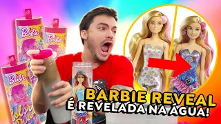 ABRINDO AS BARBIES SECRETAS QUE REVELAM NA ÁGUA!