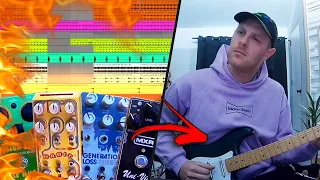 Kenny Beats - Explaining his Guitar Recording Process 🎸(*Pedals, Amps, etc...*) 🔥🔥