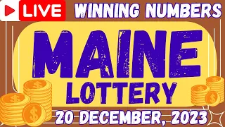 Maine Evening Lottery Results Drawing - Dec 20 2023 - Pick 3 - Pick 4 - World Poker Tour - Powerball