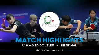 Miwa  Harimoto/Maciej Kubik vs Lee Hoyun/Lee Daeun | U19 XD SF | ITTF World Youth Championships 2022