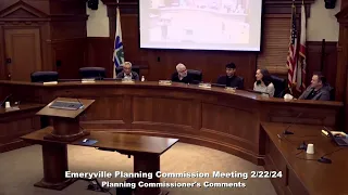 Planning Commission Meeting - Emeryville, CA - February 22, 2024