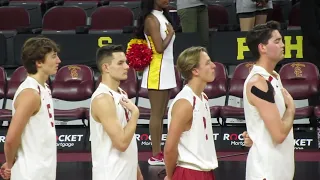 trojancandy.com:  The Spirit of Troy Plays our Star Spangled Banner before the USC Men's Volleyball