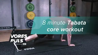 8-MINUTTERS TABATA CORE TRÆNING | 8 MINUTE TABATA CORE WORKOUT | VoresPuls