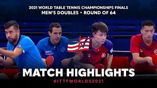 NG P.N./Lam S.H vs Mihai B./Niagol S. | 2021 World Table Tennis Championships Finals | MD | R64