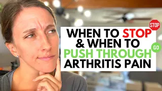 Should you push through osteoarthritis pain, yes or no? | Dr. Alyssa Kuhn PT