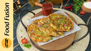Vegetable Pancakes Recipe by Food Fusion
