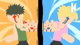 Boruto VS Kawaki (Bathroom Battle) | Stick Nodes |