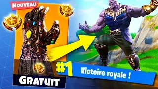 TOP 1 AVEC THANOS SUR FORTNITE BATTLE ROYALE !