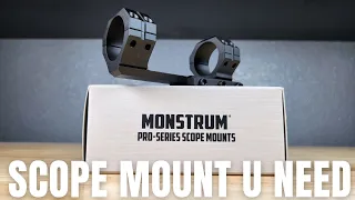 THE BEST BUDGET CANTILEVER SCOPE MOUNT MONSTRUM PRO SERIES REVIEW