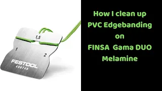 Cleaning PVC edge banding