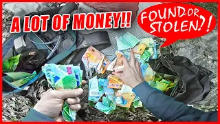 DIRT BIKER FOUND BOX OF MONEY AND A HANDGUN!