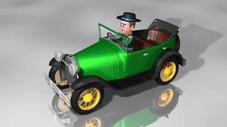 A jugar con "El Auto Bochinchero" en el juego del Pollito y el Tractor 3D