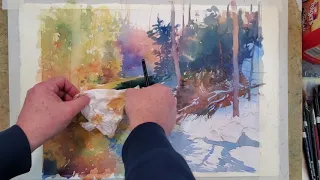 Painting a Complex Watercolor Landscape - Demo by Christopher Leeper