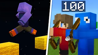 100 Players vs Minecraft's Hardest Challenges