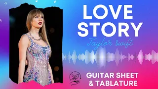 Love Story | Taylor Swift | Guitar Tutorial Easy | Tablature | Sheet Music