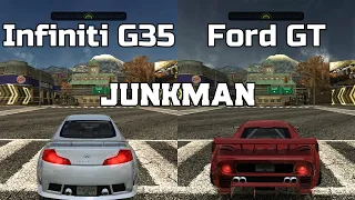 Infiniti G35 vs Ford GT - NFS MW Redux V3 - WHICH IS FASTEST ?