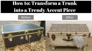 Home Makeover: Old Trunk Transformed Into An Accent Table