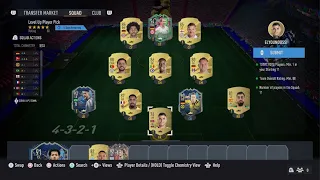 Not able to submit the squad in sbc