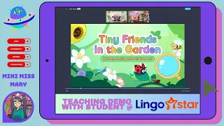 Online Teaching Demo with a 3 y/o student | ESL | Lingostar