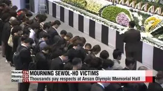 Mourners pay final respects to ferry disaster victims in Ansan