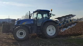 Aratura | New Holland T6070 | Aratro quadrivomere Emmegiemme