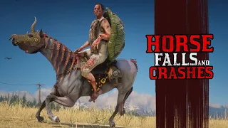 Horse Falls and Crashes Euphoria Ragdolls RDR2 PC in 4K