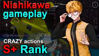 Nishikawa gameplay. S+ Rank. Electric Effect. The Spike. Volleyball 3x3