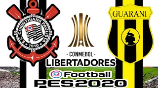 Corinthians x Guarani do Paraguai  12/02/2020 Libertadoras da América  (simulação no pes 2020)