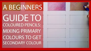 basic colour pencil drawing mixing colours