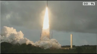 Vol VA234 - A587 ECA - Star One D1 + JCSAT-15 - decollage takeoff liftoff