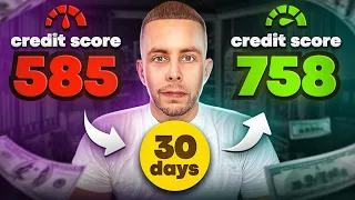 How To DRASTICALLY Increase Your Credit Score in 30 days