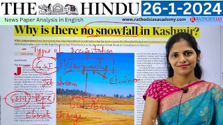 26-1-2024 | The Hindu Newspaper Analysis in English | #upsc #IAS #currentaffairs #editorialanalysis