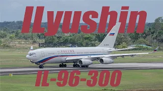 Ilyushin Il-96 take-off  Heavy and Hot!!