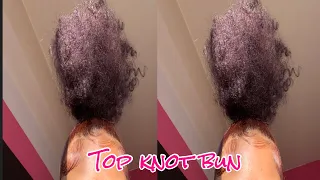 TOP KNOT BUN TUTORIAL