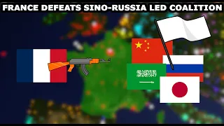 France defeats Sino Russia coalition | Roblox Rise of Nations