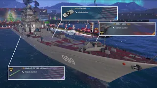 RF TARK Pyotr Velikiy - Umm Full Nuclear So BRUTAL... FPS Drop bruuh - Modern Warships