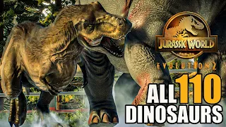 All 110 Dinosaurs | Last update | Jurassic World Evolution 2 [ 4K 60FPS ]