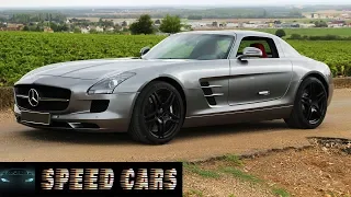 Mercedes Benz AMG SLS V8 Brutal Acceleration Burnout Drift And Exhaust Sound