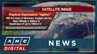 LPA east of Mindanao develops into tropical depression 'Aghon' | ANC