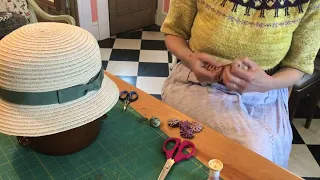 Making a Hemp Braid Cloche Hat