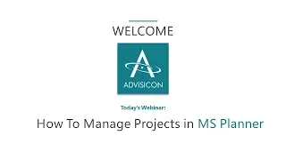 How to Manage Tasks and Projects in MS Planner | Webinar Wednesday