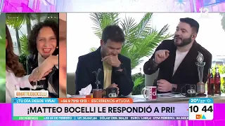 Mensajes de Matteo Bocelli a Priscilla Vargas