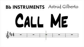 Call Me Astrud Gilberto Bb Instruments Sheet Music Backing Track Play Along Partitura