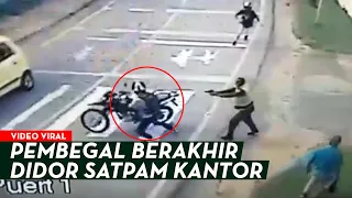 SATPAM MEMANG HEROIK! Dia Lagi-lagi Dor Pembegal Hingga Berakhir di Lokasi, Nonton Aksinya